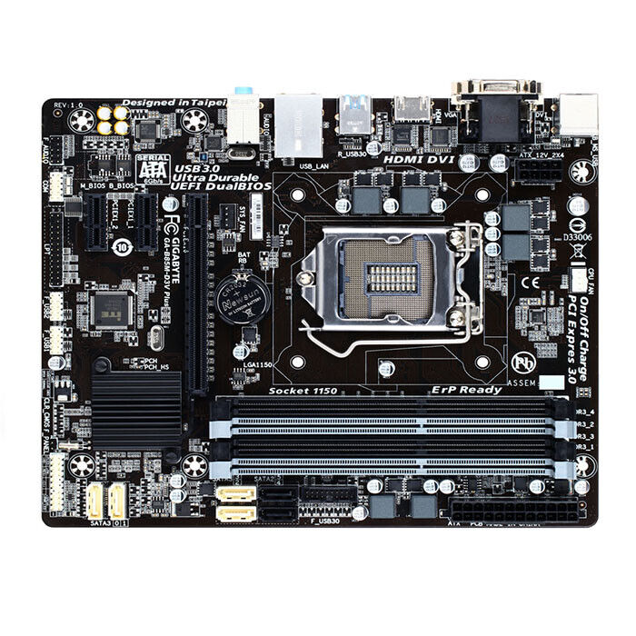 GIGABYTE GA-B85M-D3V PLUS LGA 1150 Intel B85 Motherboard DDR3 With I/O