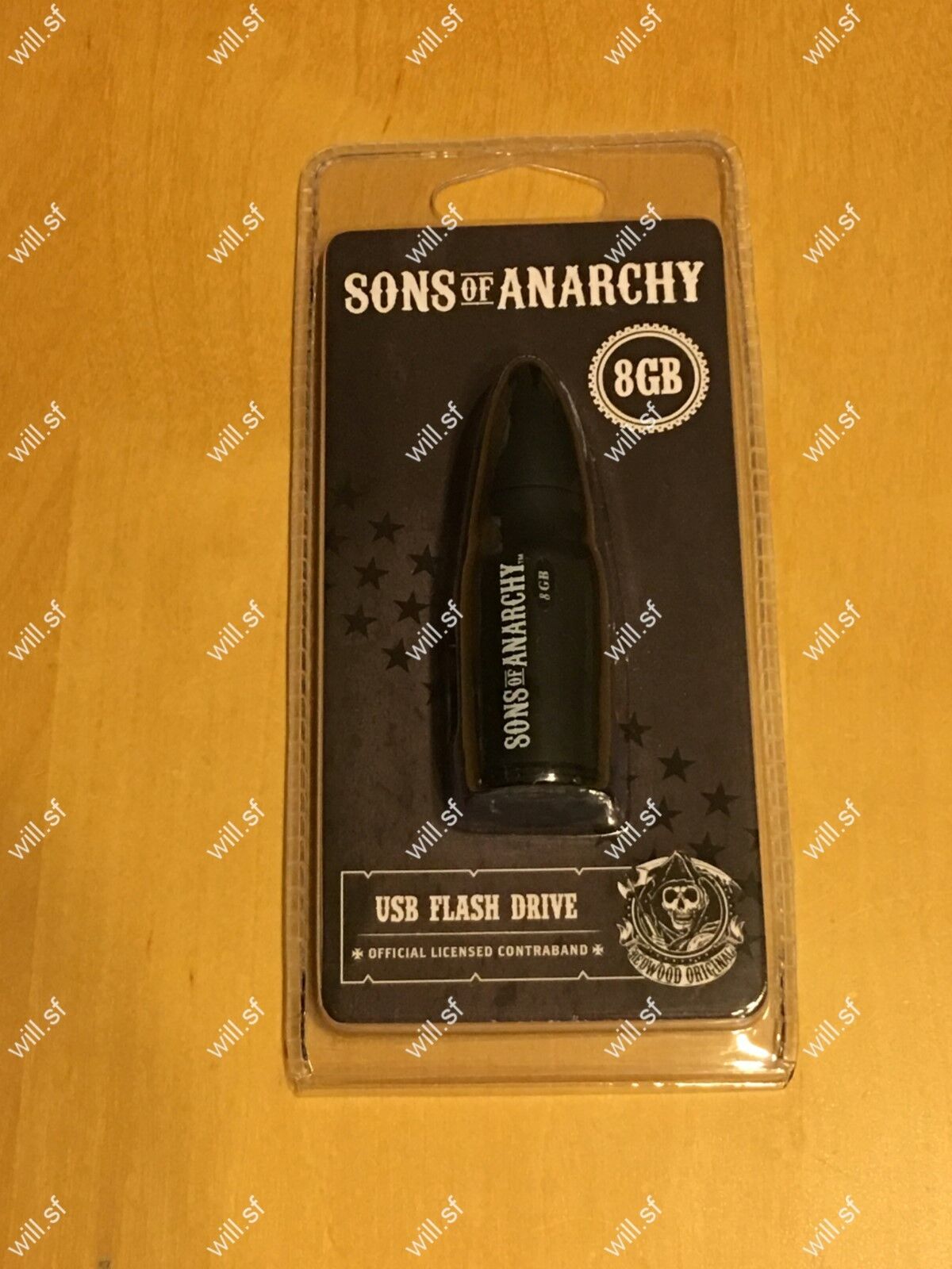 Official Sons of Anarchy Bullet 8GB USB 2.0 Flash Drive - Black