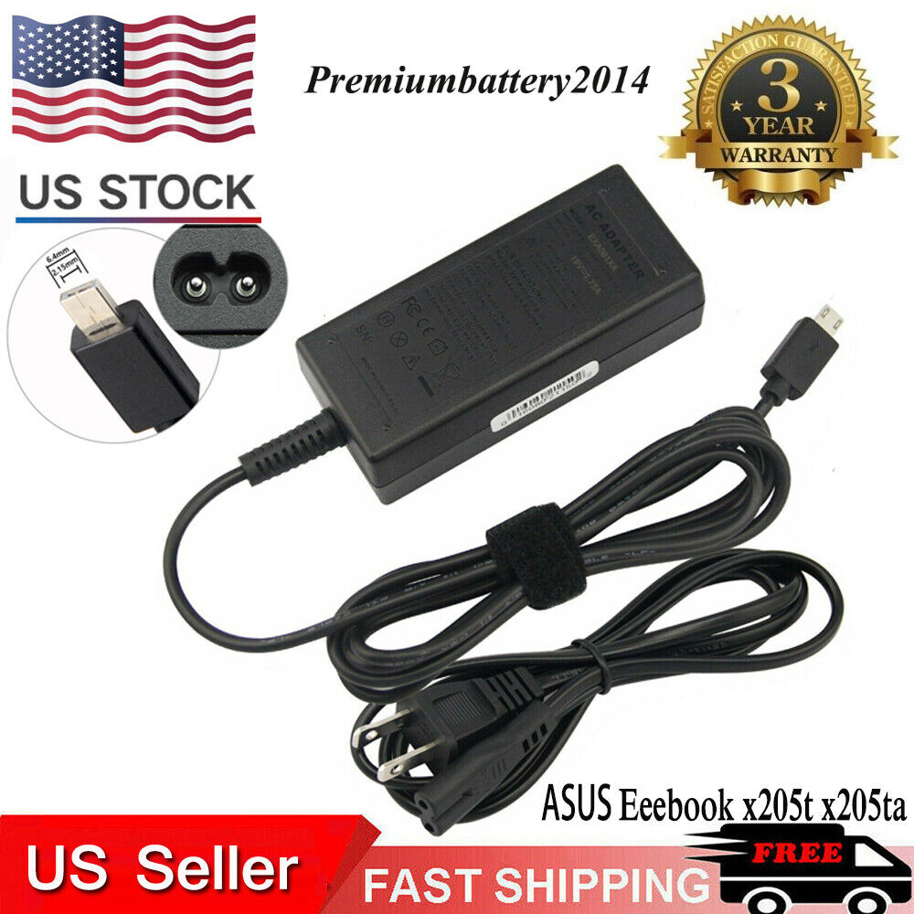 Fit Asus Chromebook flip C100 C100P C100PA AC Adapter Charger Power Supply PE