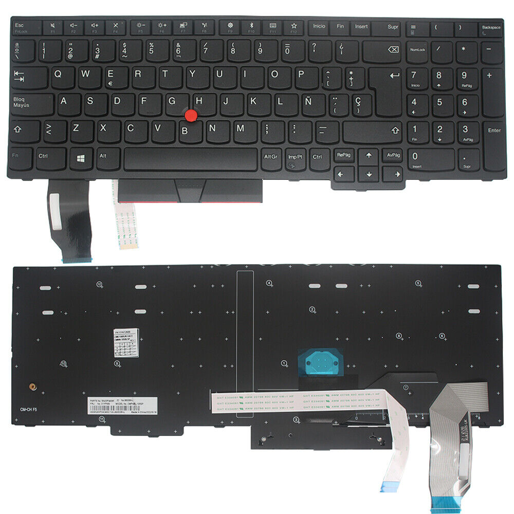 Spanish SP Teclado for Lenovo Thinkpad E580 E585 E590 E595 keyboard with Pointer