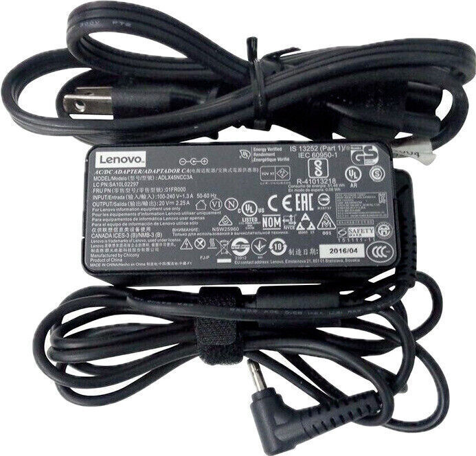 Genuine 45W 20V 2.25A 4.0*1.7mm AC Power Adapter Charger Cord For Lenovo Ideapad