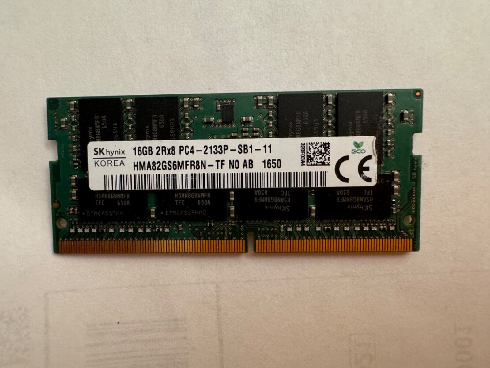LOT OF  6 Hynix 16GB PC4-2133P Laptop RAM Memory