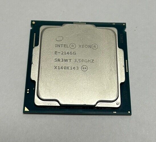 Intel Xeon E-2146G 6 Core 3.50GHz FCLGA1151 Server Processor CPU SR3WT