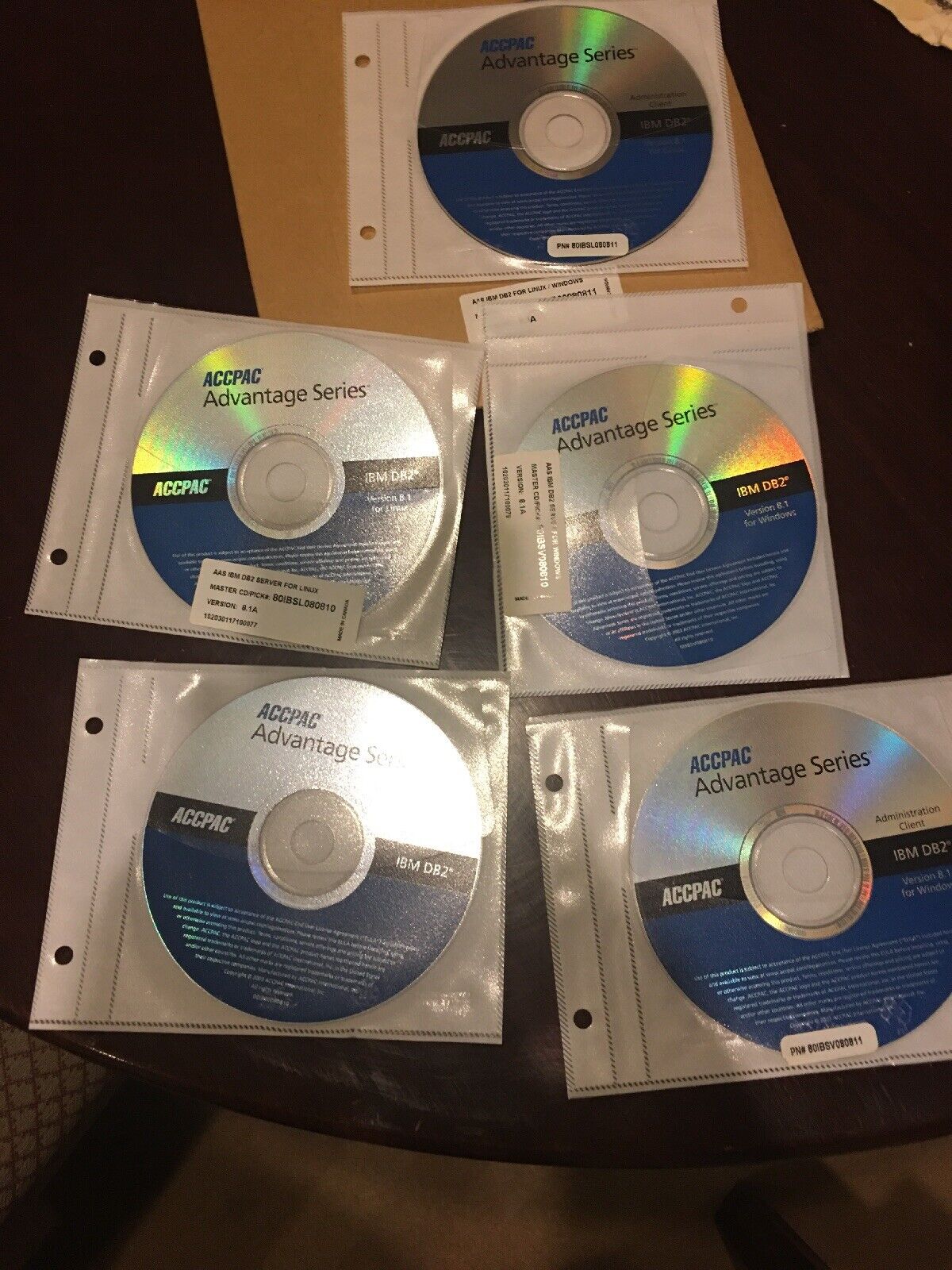 RARE Brand New ACCPAC Advantage Series for IBM DB2 Master CDs. Windows And Linux