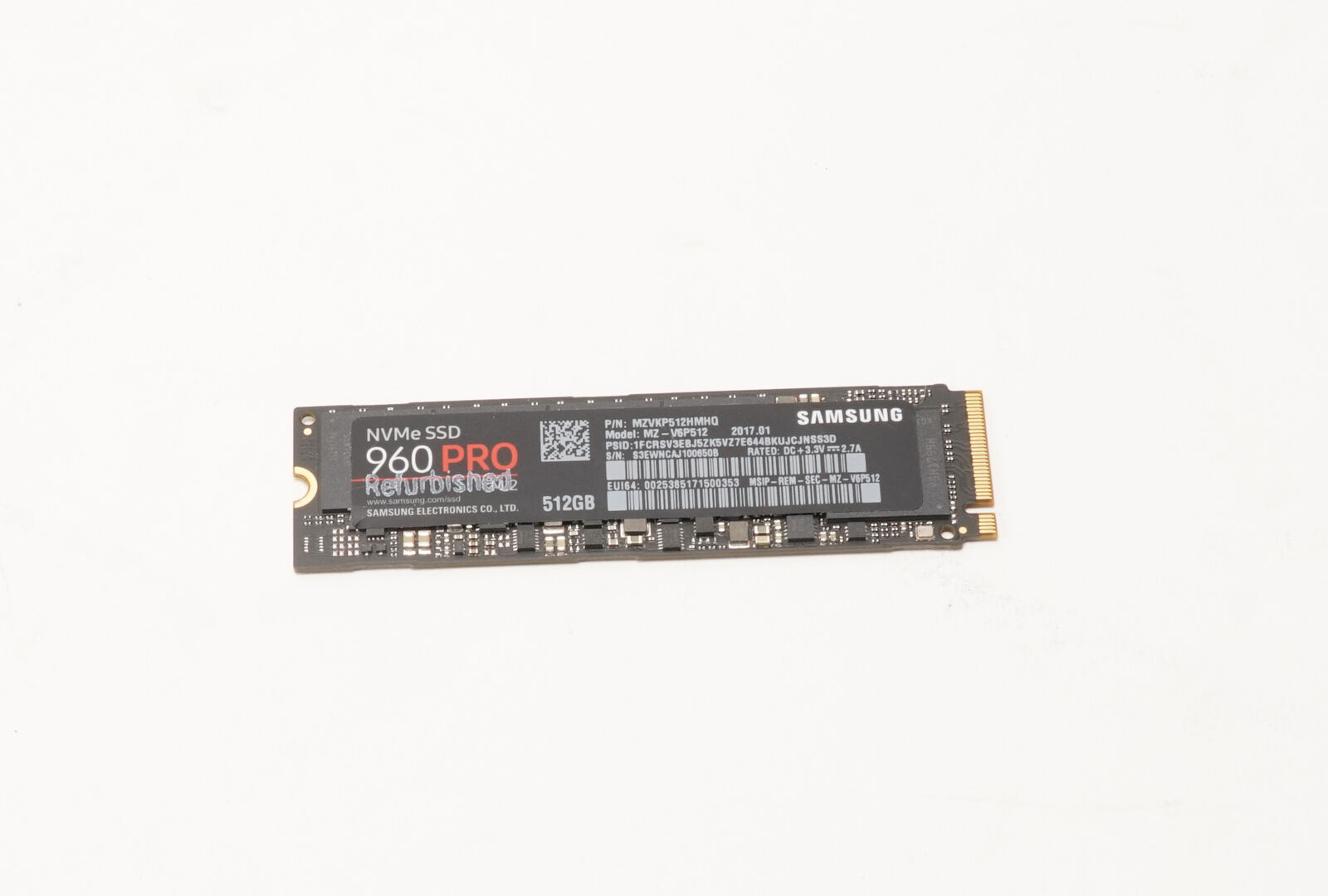 Samsung 960 PRO Series 512GB Internal SSD Drive MZ-V6P512BW NVMe M.2
