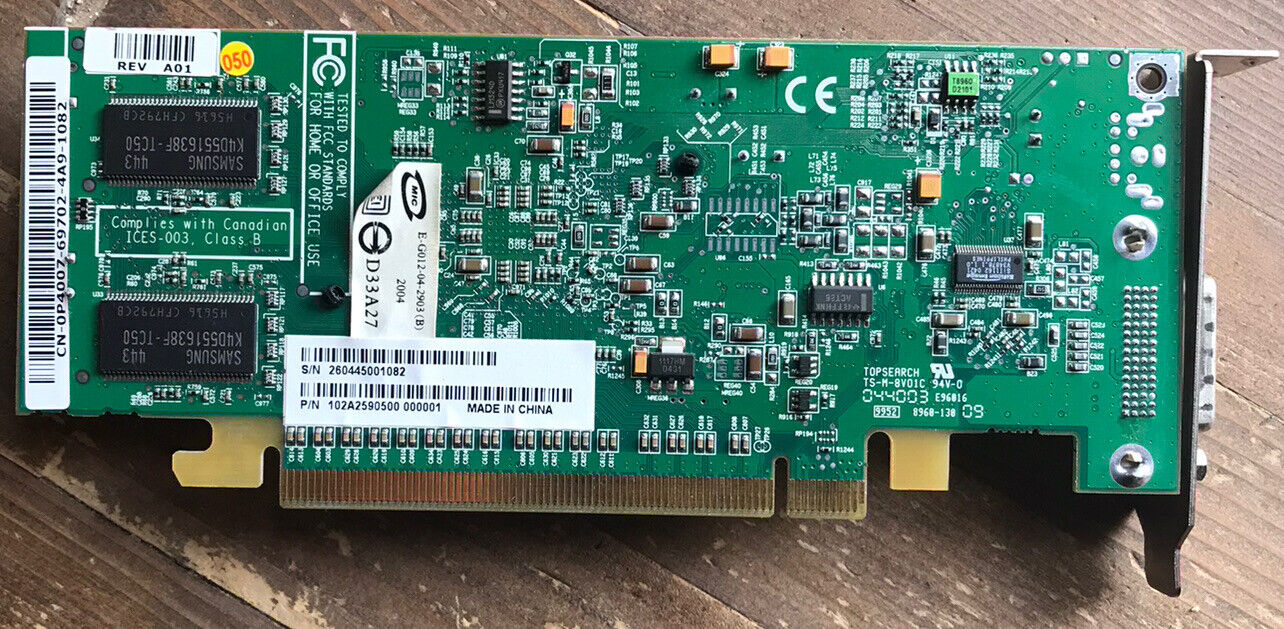 ATI 102a2590500 256MB PCI-E Video Card