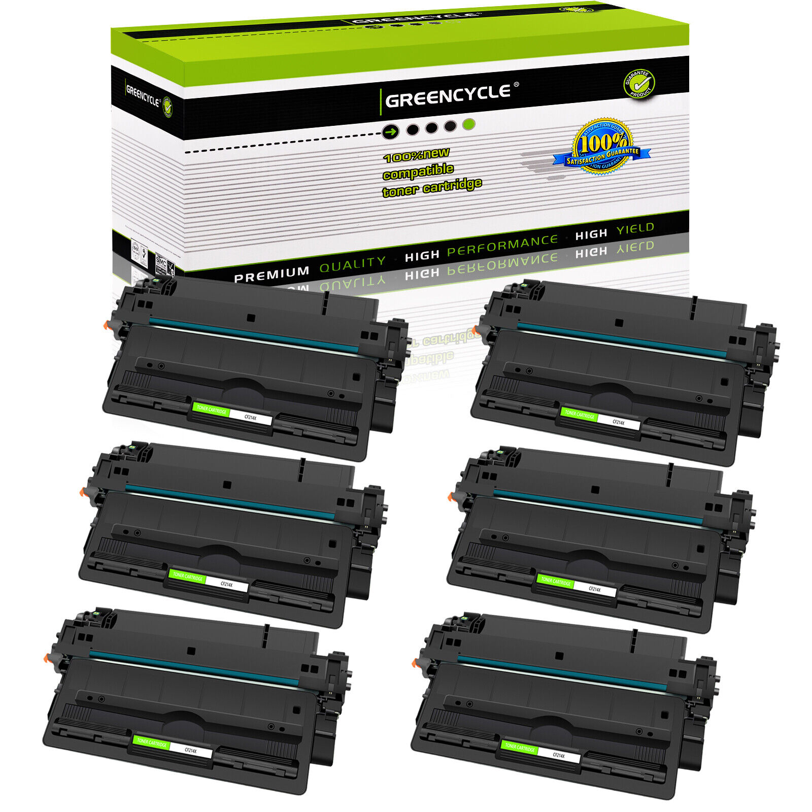6PK CF214X 14X Toner Fits For HP LaserJet Enterprise 700 M712dn M712n MFP M725dn