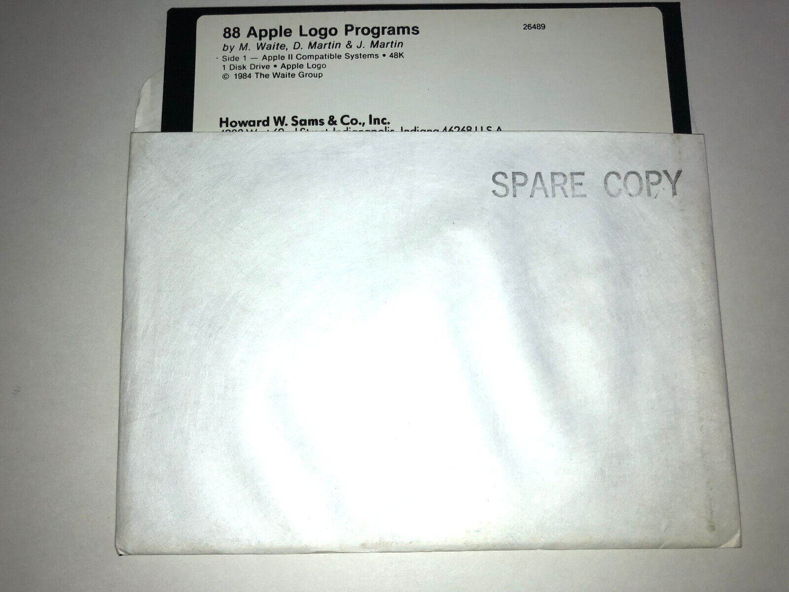 Vintage 88 Apple LOGO Programs Very Rare Apple II Computer Software, 5.25\