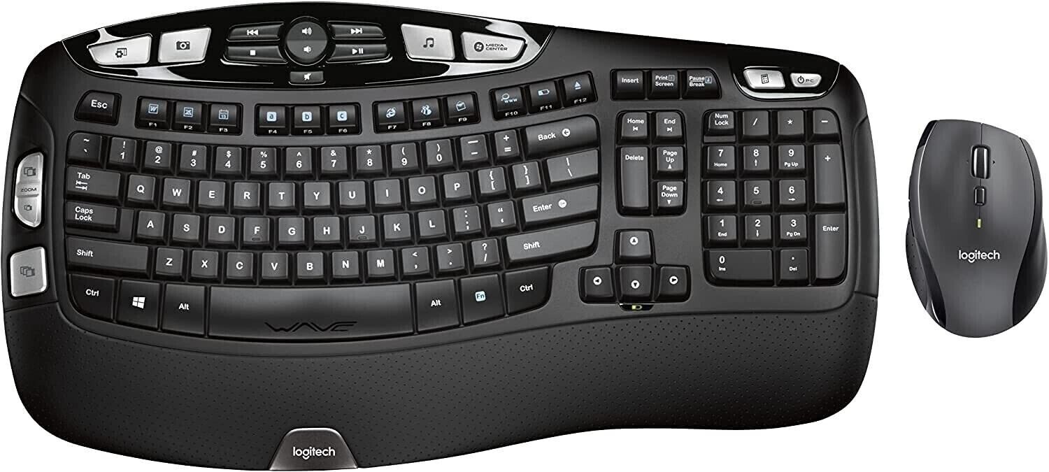 Logitech MK570 Comfort Wave Wireless Keyboard & Mouse