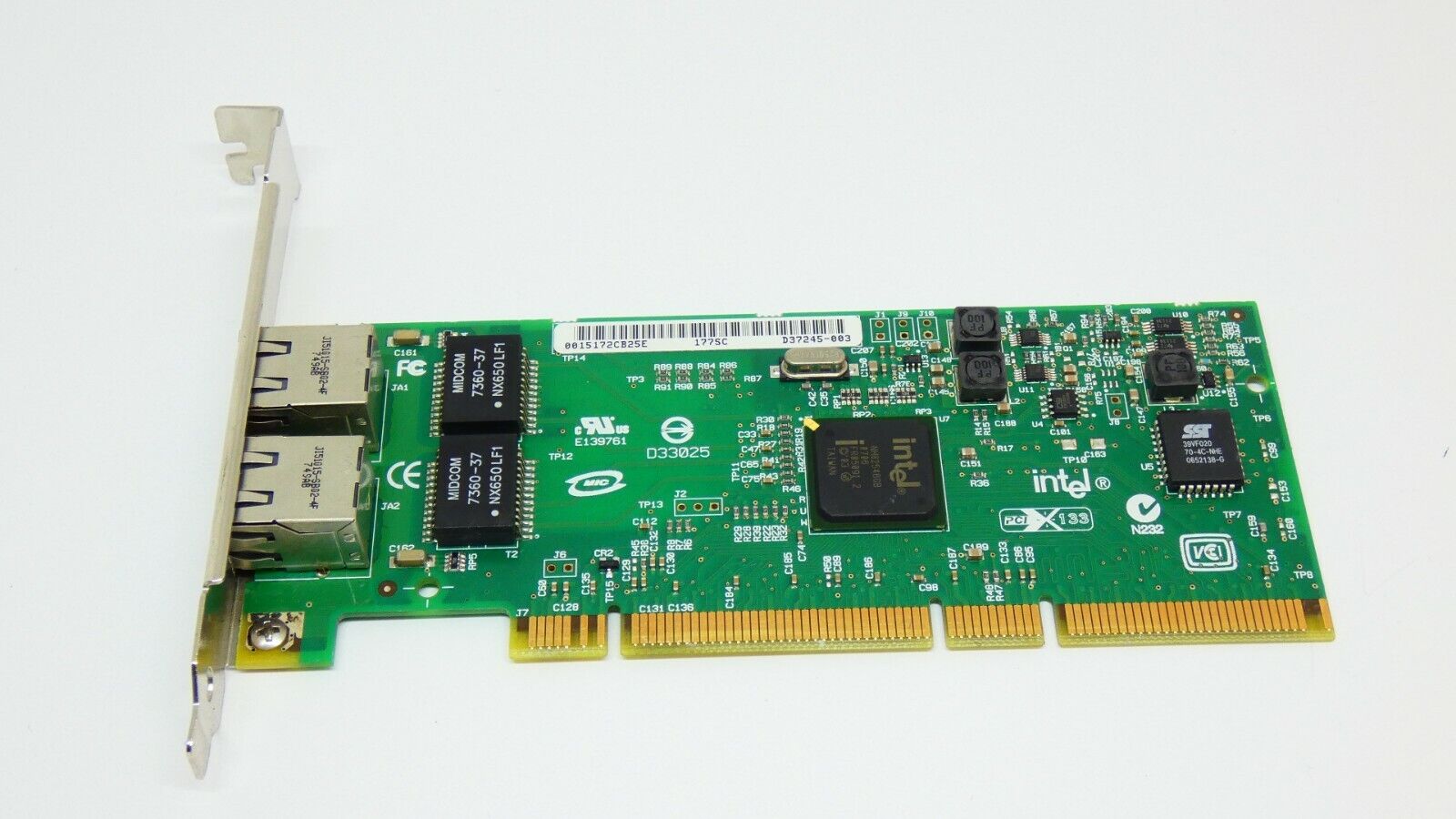 Intel SUN Dual Port Gigabit Network Ethernet PN 371-0911-02 - PCI-X Card 