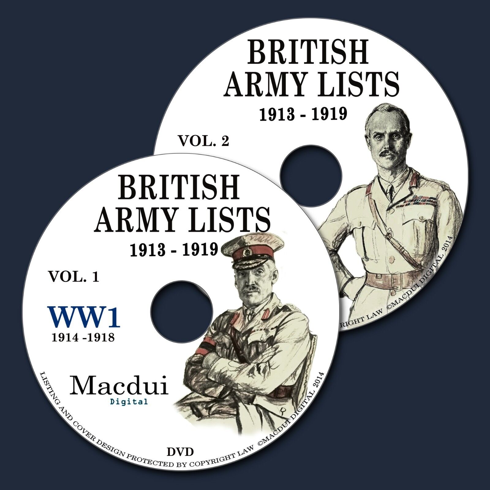 British Army Lists 1913-1919 incl. WW1 (1914-1918) E-book 65 Parts on 2 DVD PDF 