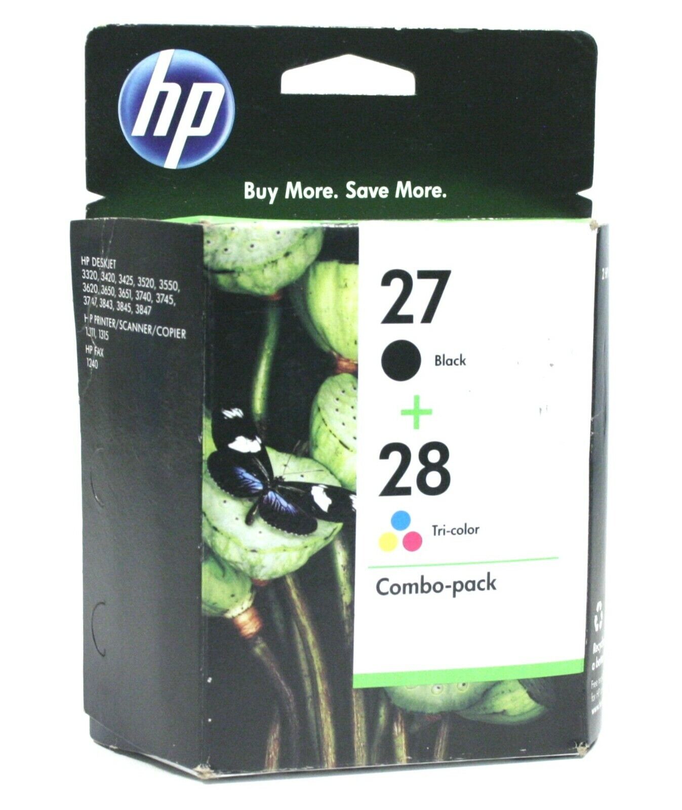 2PK Genuine HP 27 HP 28 Ink for Officejet 4215 6110 Deskjet 3320 5650 EXP DATE