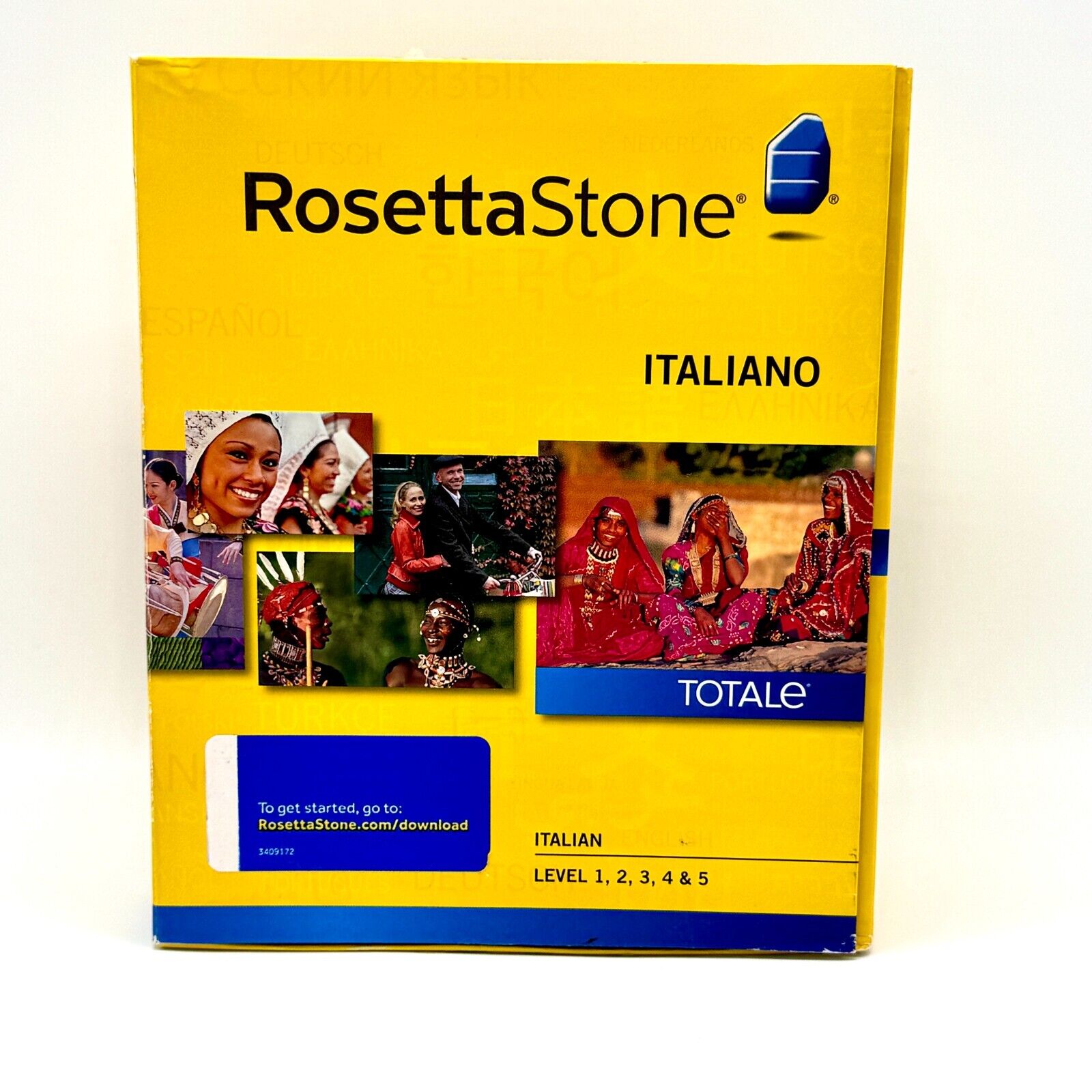 ROSETTA STONE ITALIAN Levels 1,2,3,4 & 5 Language Course With New Headset & CODE