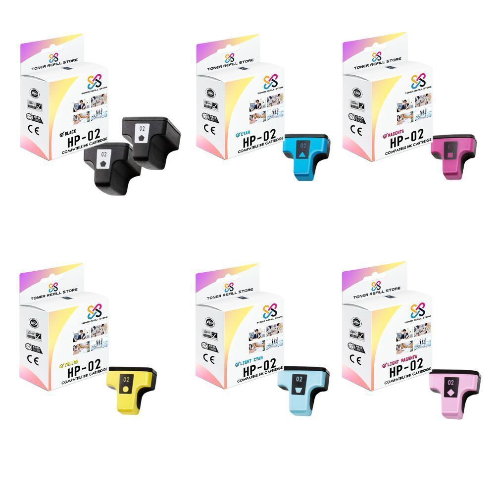 7PK TRS 02 Multicolored HY Compatible for HP Photosmart 3110 3210 Ink Cartridge