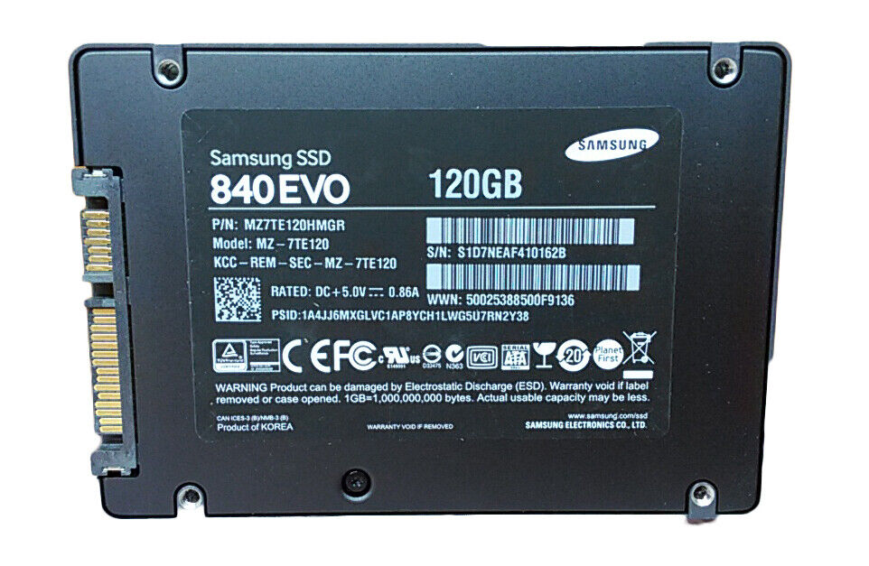 Samsung MZ-7TE120 840 EVO 120 GB 2.5 in SATA III Solid State Drive