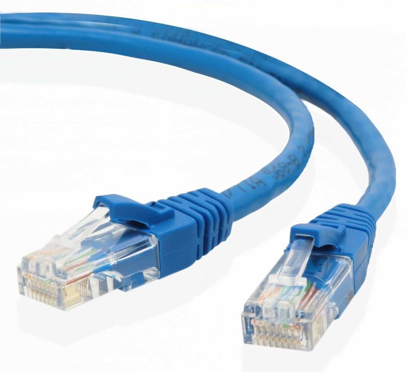 Etronic ® Networking Cat5e Patch Cable - (100 Feet) - Blue RJ45 USA