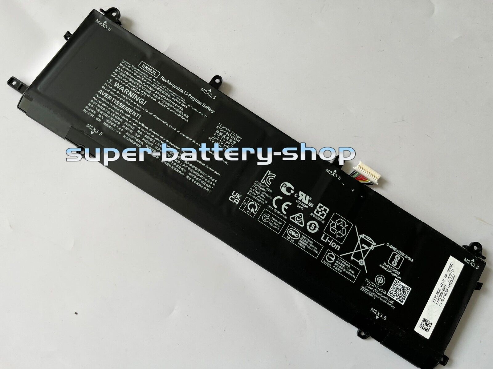 USA new Genuine BN06XL HSTNN-IB9A Battery for HP Spectre X360 Convertible 15-EB