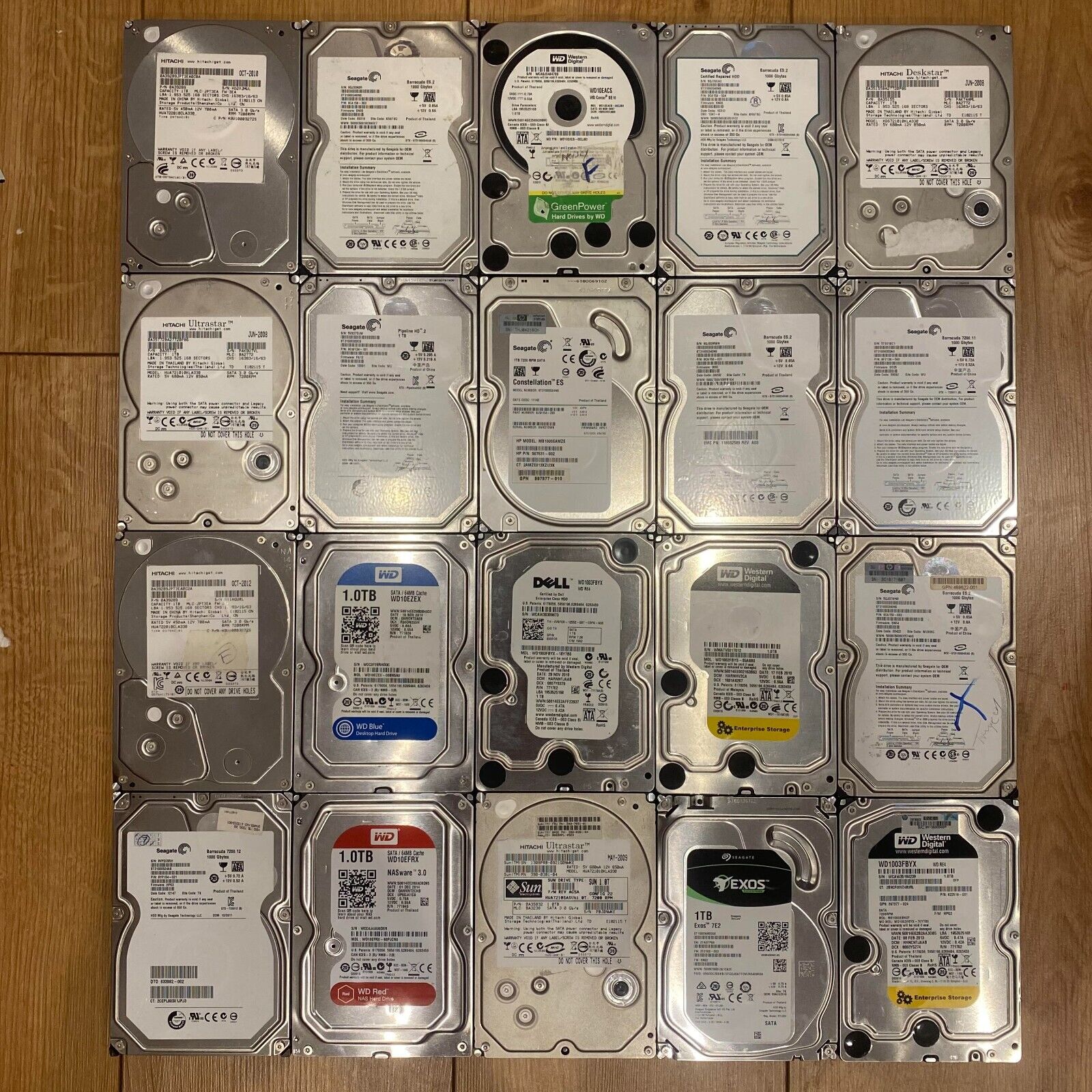 FAULTY FOR PARTS Joblot 20x 1TB Hard Drive HDD 1TB SEAGATE TOSHIBA WD n11