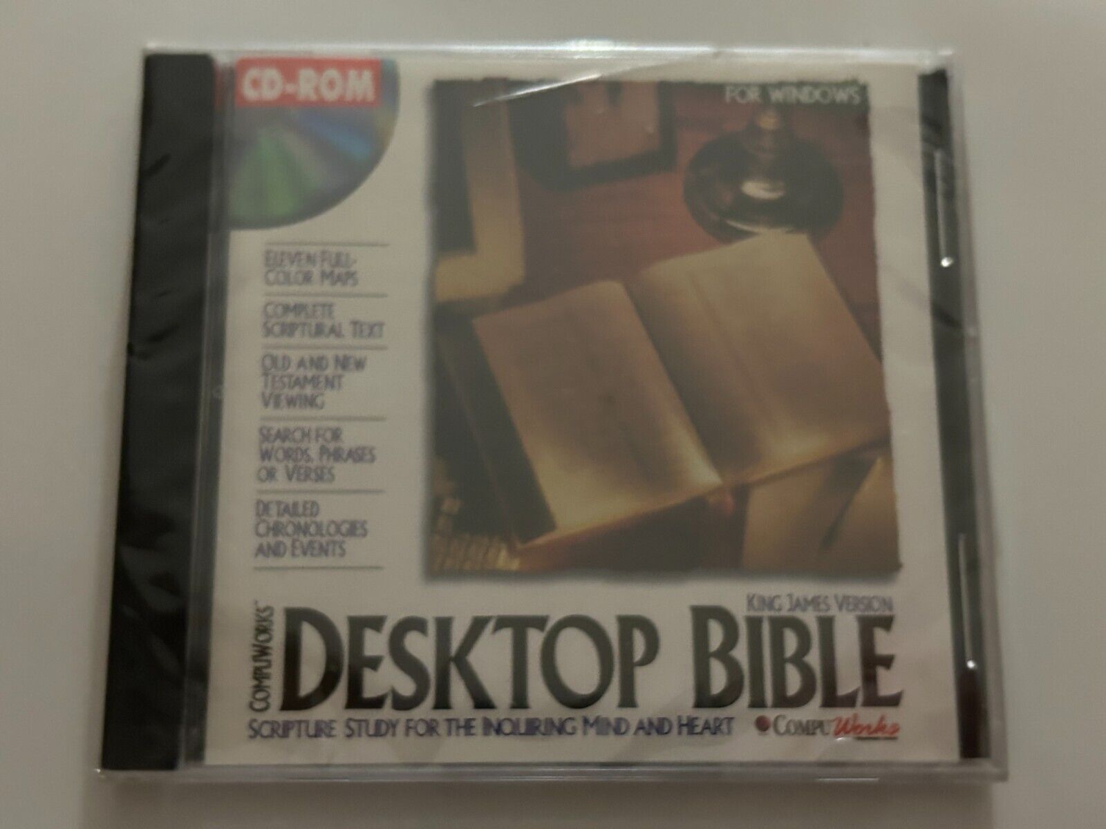 NEW - Compuworks Desktop Bible King James Version CD ROM- Sealed - 