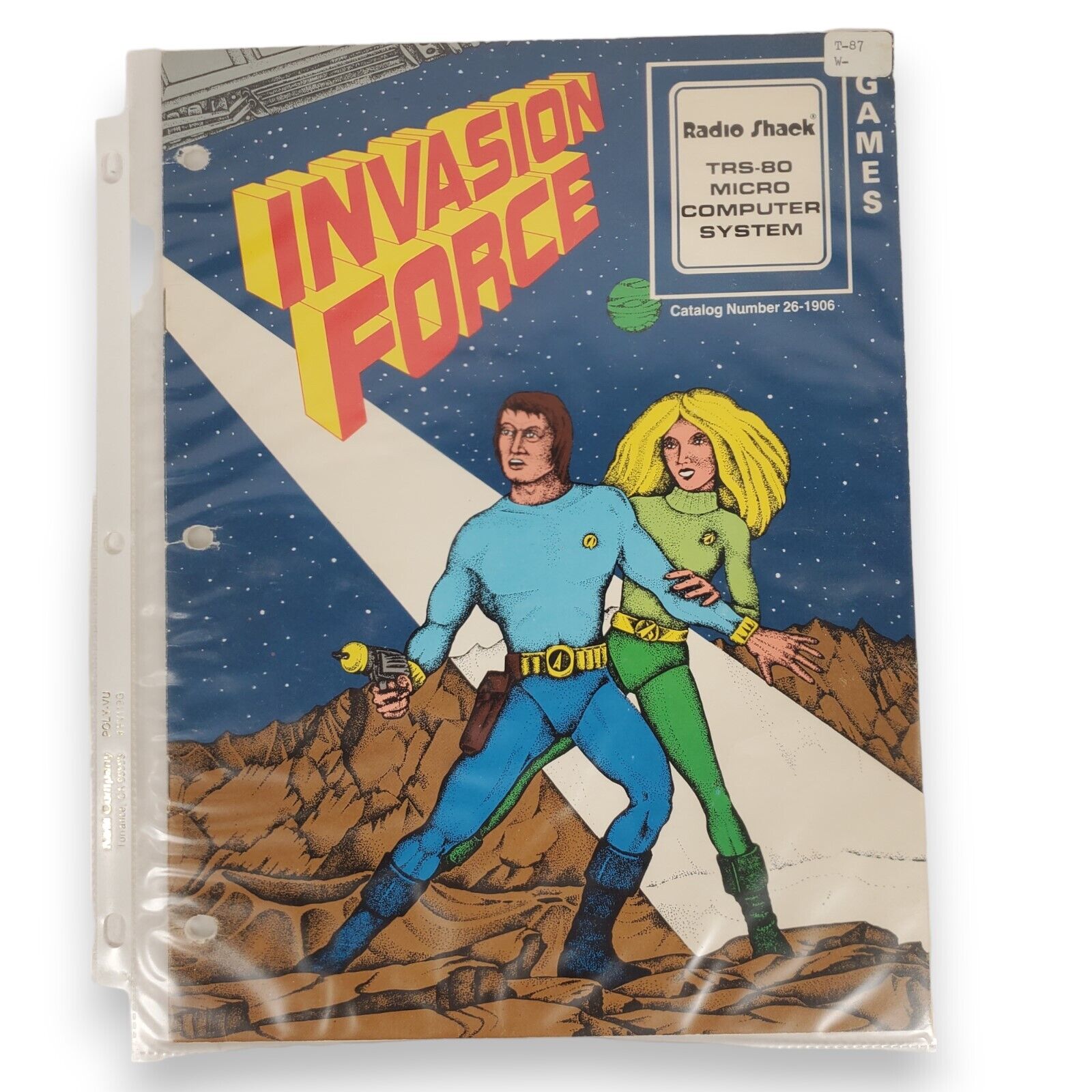 Vintage 1979 Original Invasion Force Game MANUAL ONLY for TRS-80 26-1906