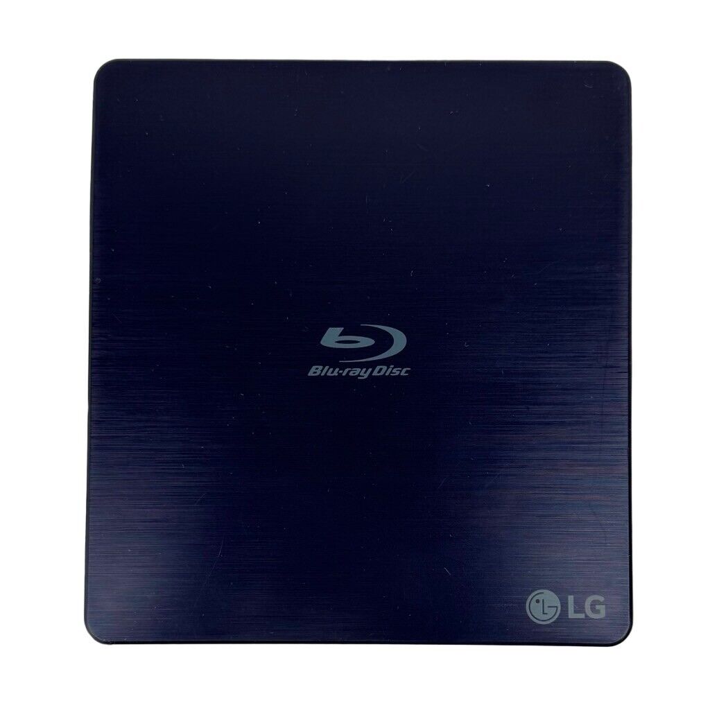 LG BP50NB40 USB 2.0 Slim Portable Blu-ray/ DVD Writer Blue UNTESTED No Cables