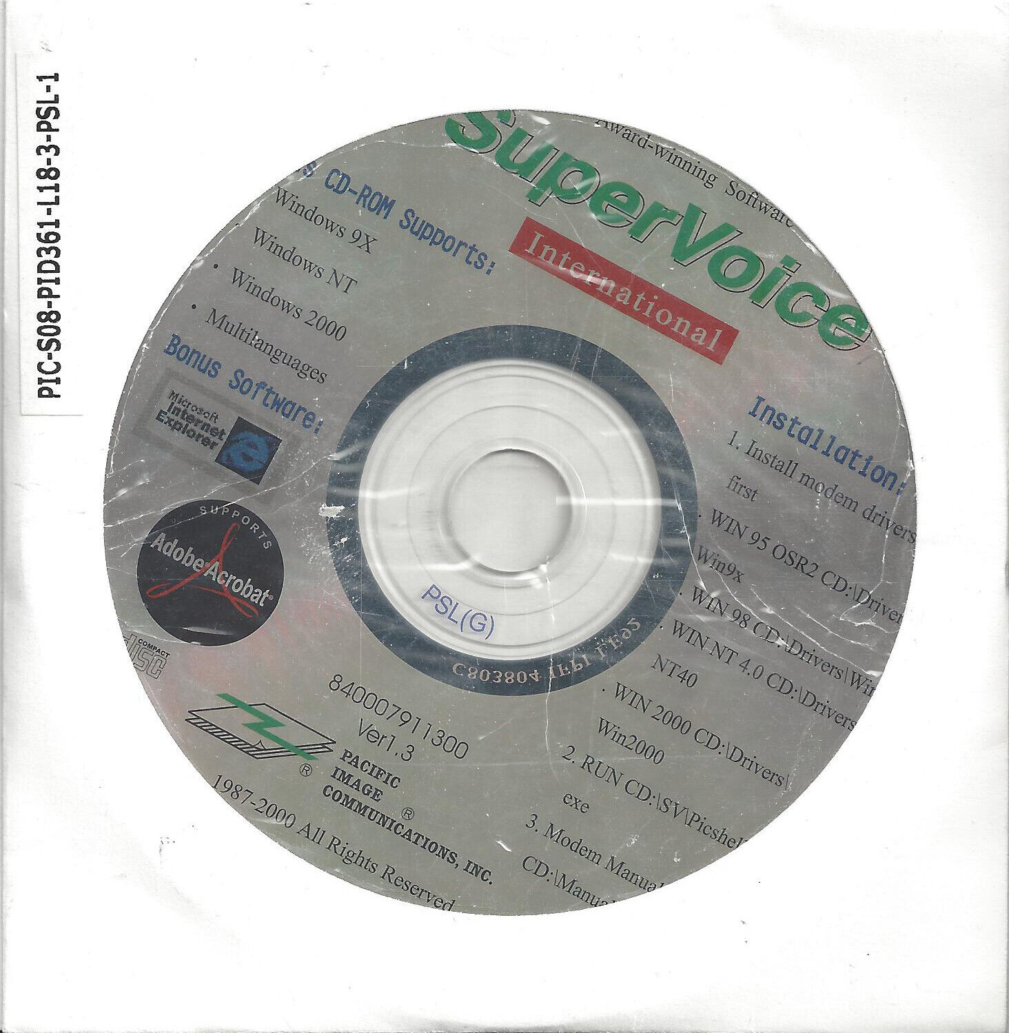 CD SuperVoice International Pacific Image Vtg 2000 RARE Retro Tech
