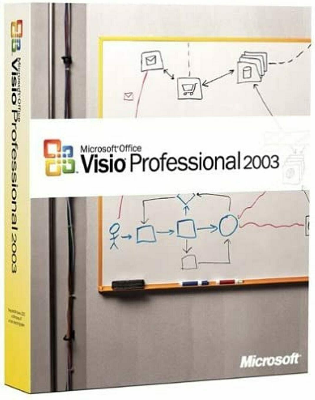 Microsoft Office Visio Professional 2003 Full Version w/ License = NEW =