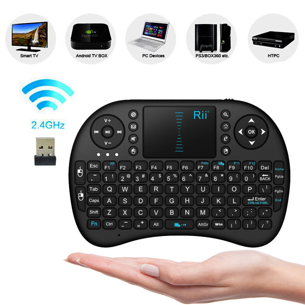 NEW Rii i8 2.4Ghz Mini Wireless Keyboard +Touchpad for PC Android smart TV PS4