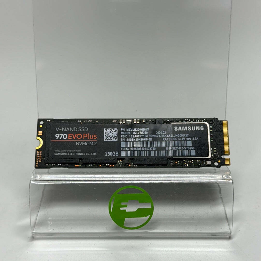 Samsung M.2 2280 970 EVO Plus 250GB PCIe 3.0 x4 NVMe 1.3 SSD MZ-V7S250 M.2
