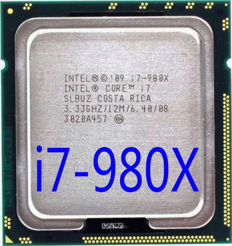 Original Intel Core i7-980X 3.33GHz 6core LGA1366 12M CPU Processor