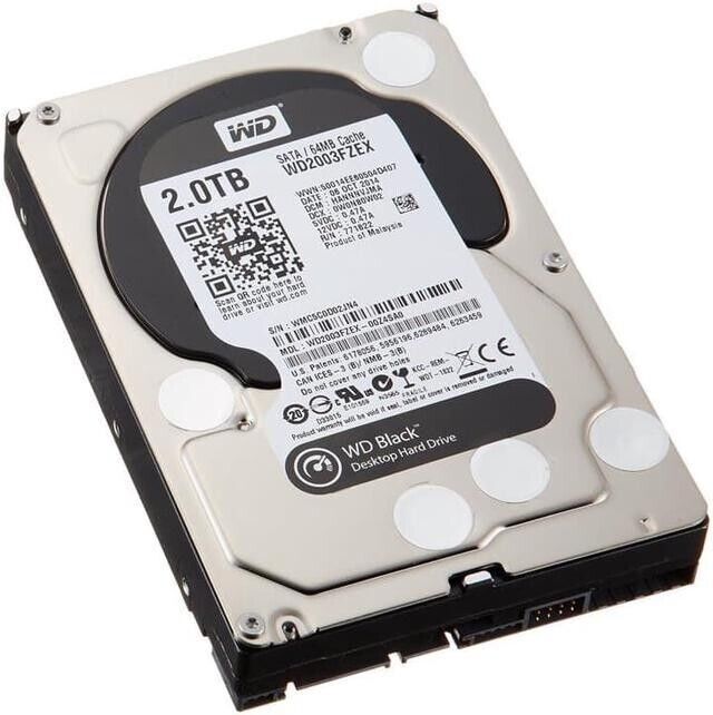 Western Digital Black (WD2003FZEX) 2TB 3.5 SATA 7200RPM  Hard Disk Drive HDD WD