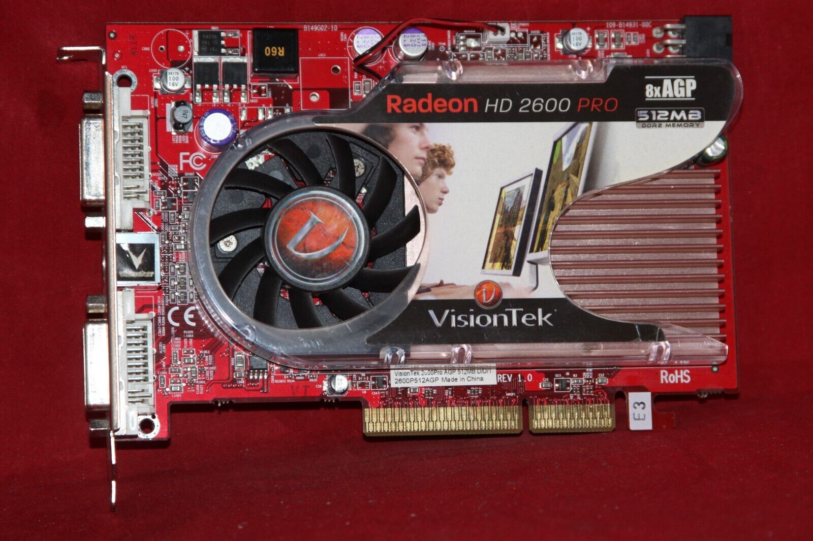 VisionTek ATI Radeon HD 2600 Pro, 512MB DDR2, AGP Graphics Card. (2600P512AGP)