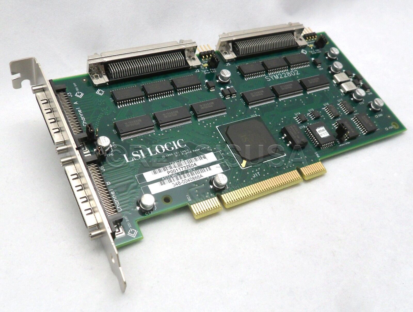 IBM LSI Logic 2-Port PCI SCSI-3 Adapter 348-0040866A