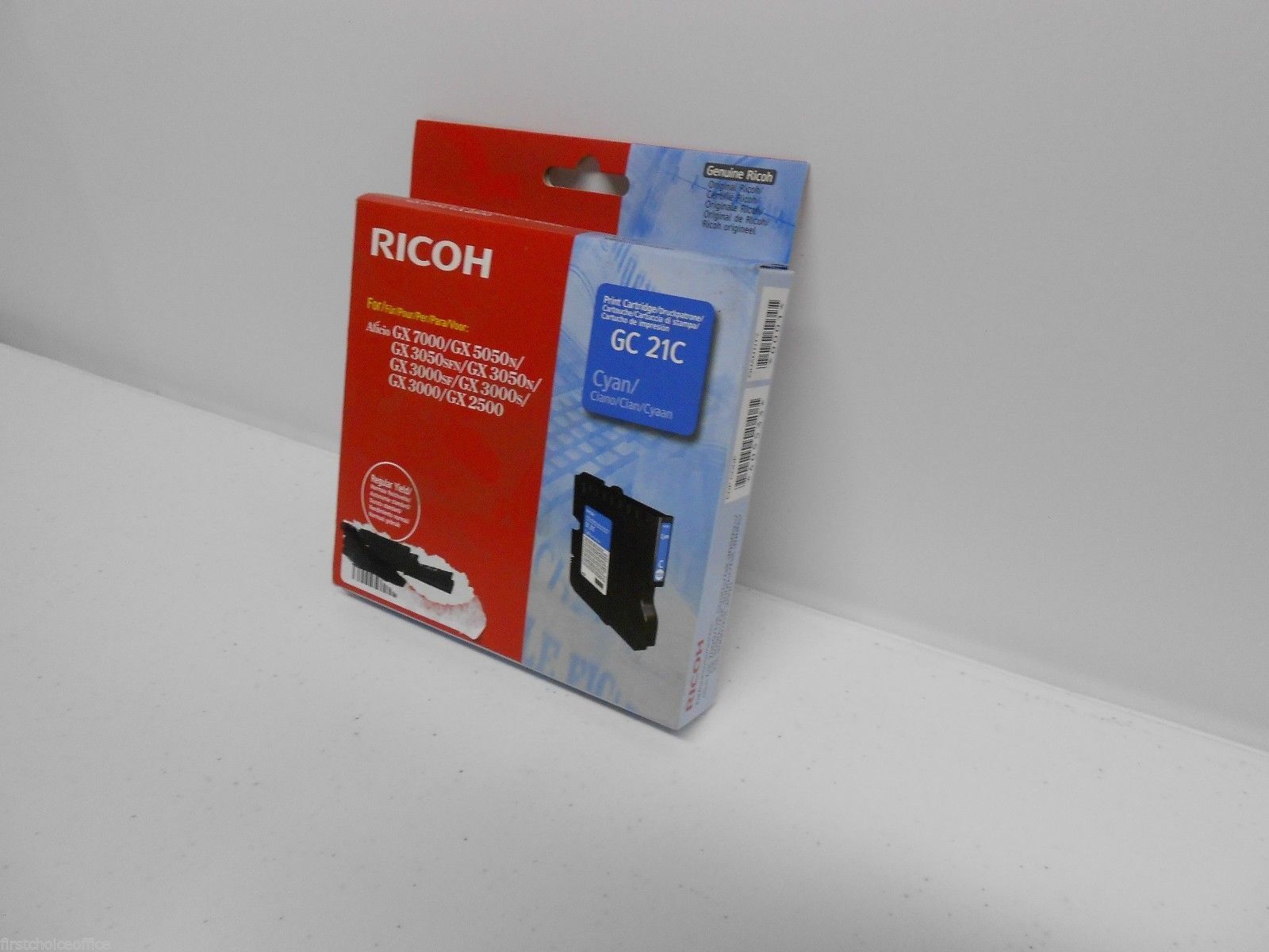 Genuine Ricoh Aficio Aficio GX 7000 GX5050N GX3050sfn GX3050nf Cyan Inkj GC 21C