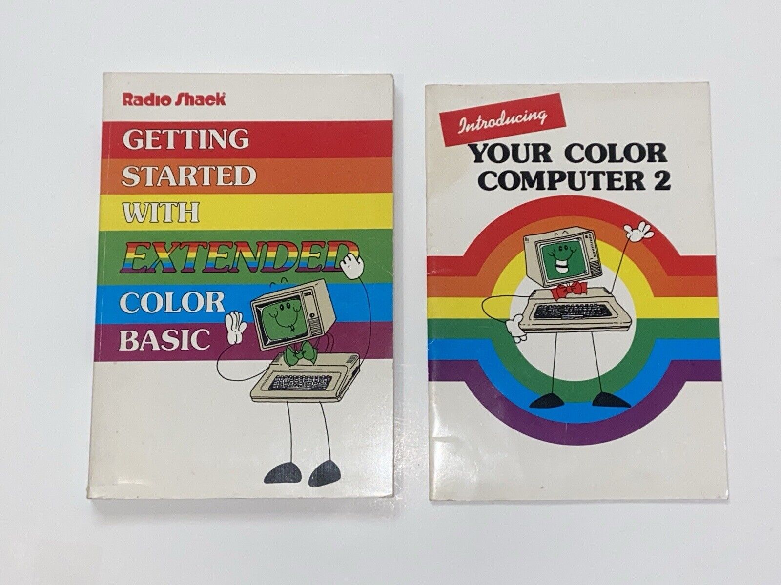 1984 Radio Shack Tandy Getting Started w/ Extended Color Basic for TRS-80 2 Book