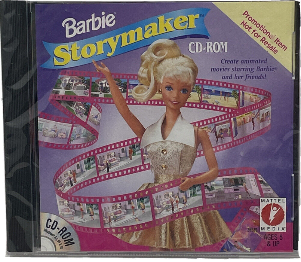 Barbie Storymaker Mattel Media CD-ROM Windows Software Game New 