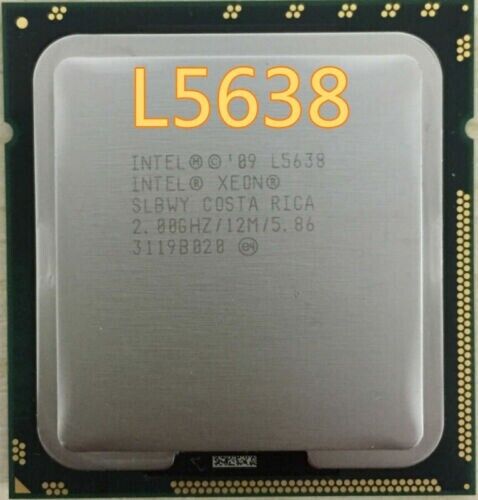 Intel Xeon L5638 2.00GHz 6-Core 12MB LGA1366 Server Processor CPU SLBWY 60W