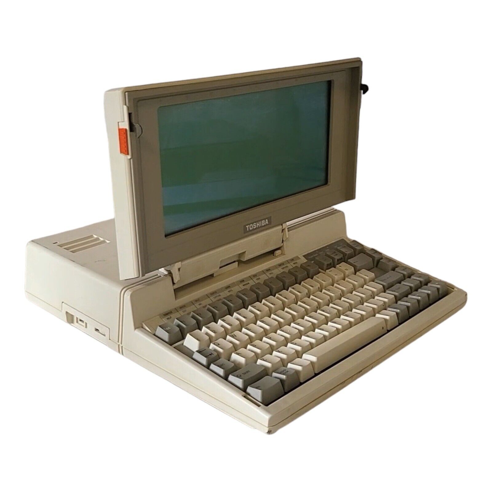 Rare Vintage Toshiba T1100 Plus Flip-up LCD Dual 5.25 Floppy Laptop PC -UNTESTED