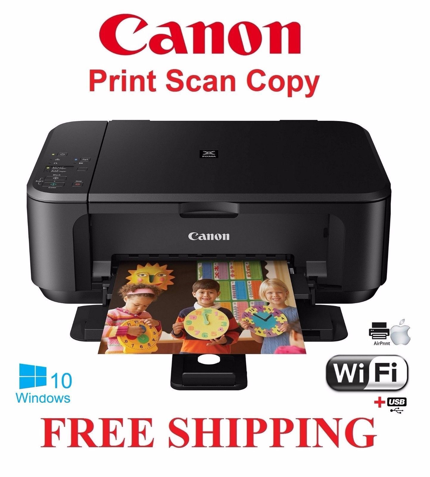 NEW Canon Pixma MG3620 (3320) Wireless Photo Printer/Copyer/Scan-Photo Print