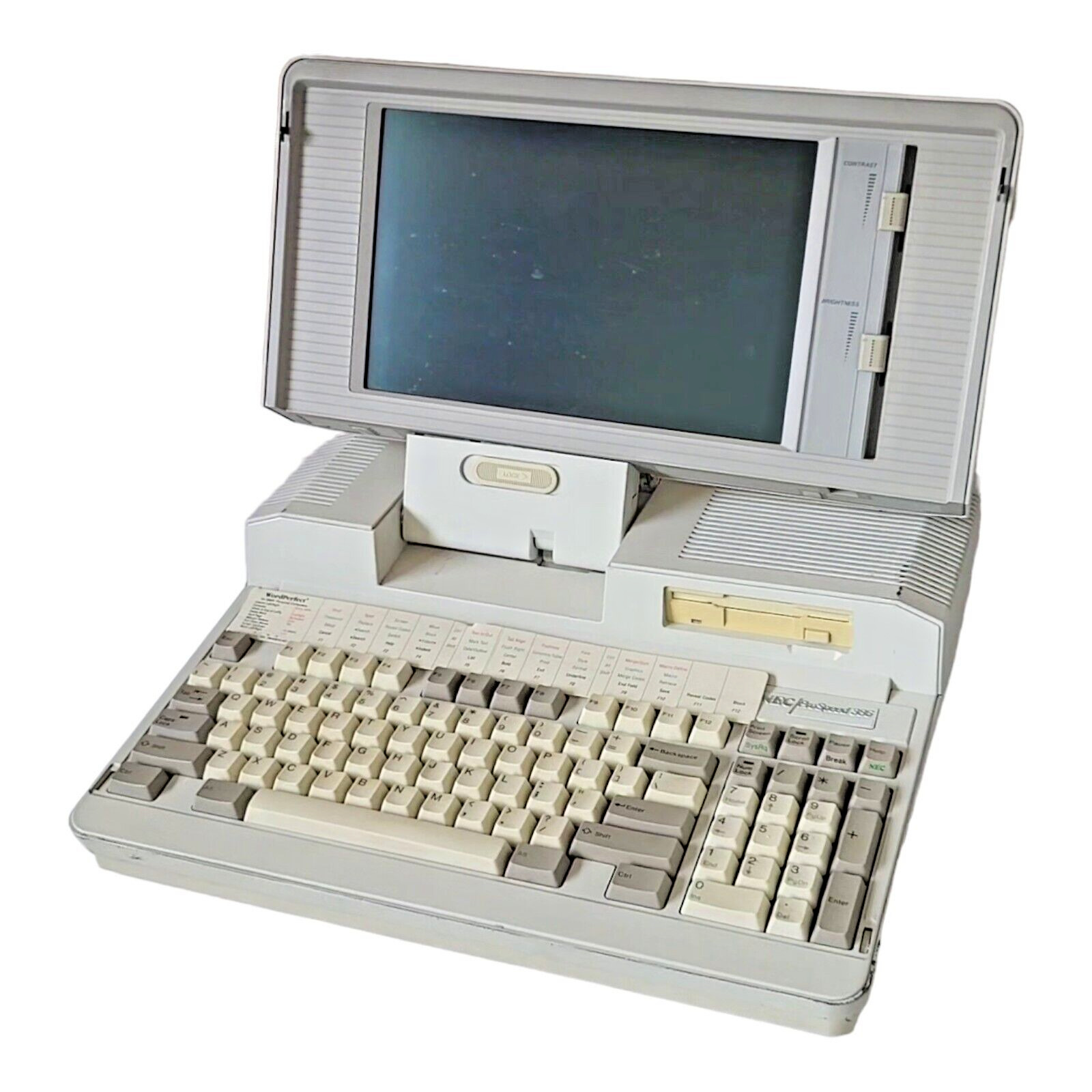 Rare Vintage NEC ProSpeed 386 Micro-Computer Laptop PC Retro- UNTESTED