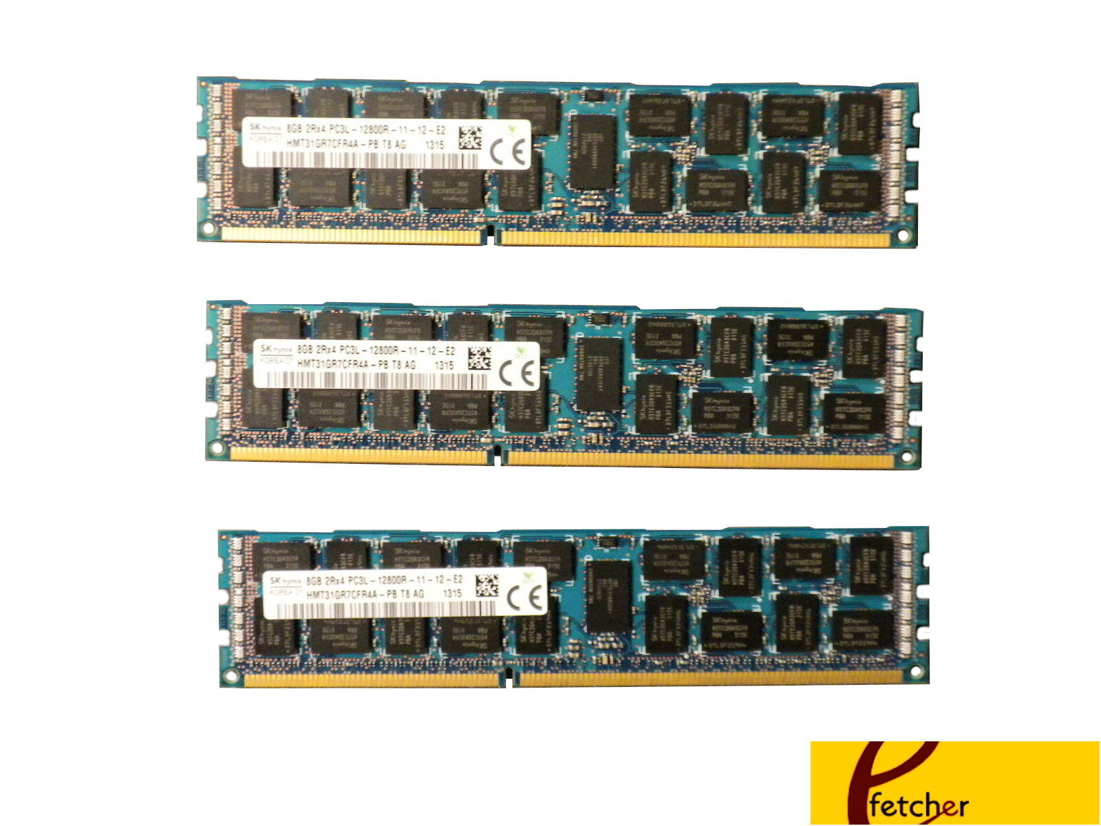 24GB (3x 8GB) Memory for Dell PowerEdge R720XD R815 R820 T320 T420 T620 R7610