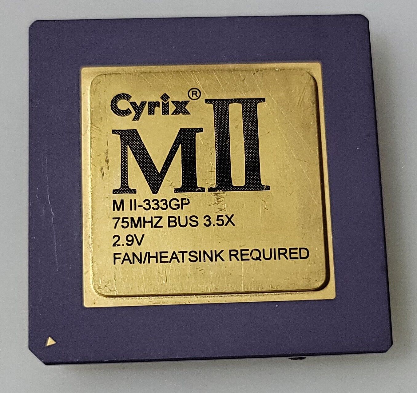 Vintage Rare Cyrix MII MII-333GP 75MHz Bus 3.5X Processor Collection/Gold