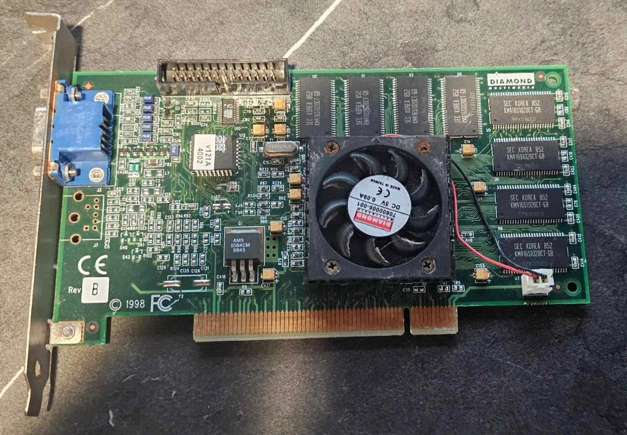 Rare Vintage Diamond Monster Fusion PCI 16MB SDRAM PCI VGA 23150135-401