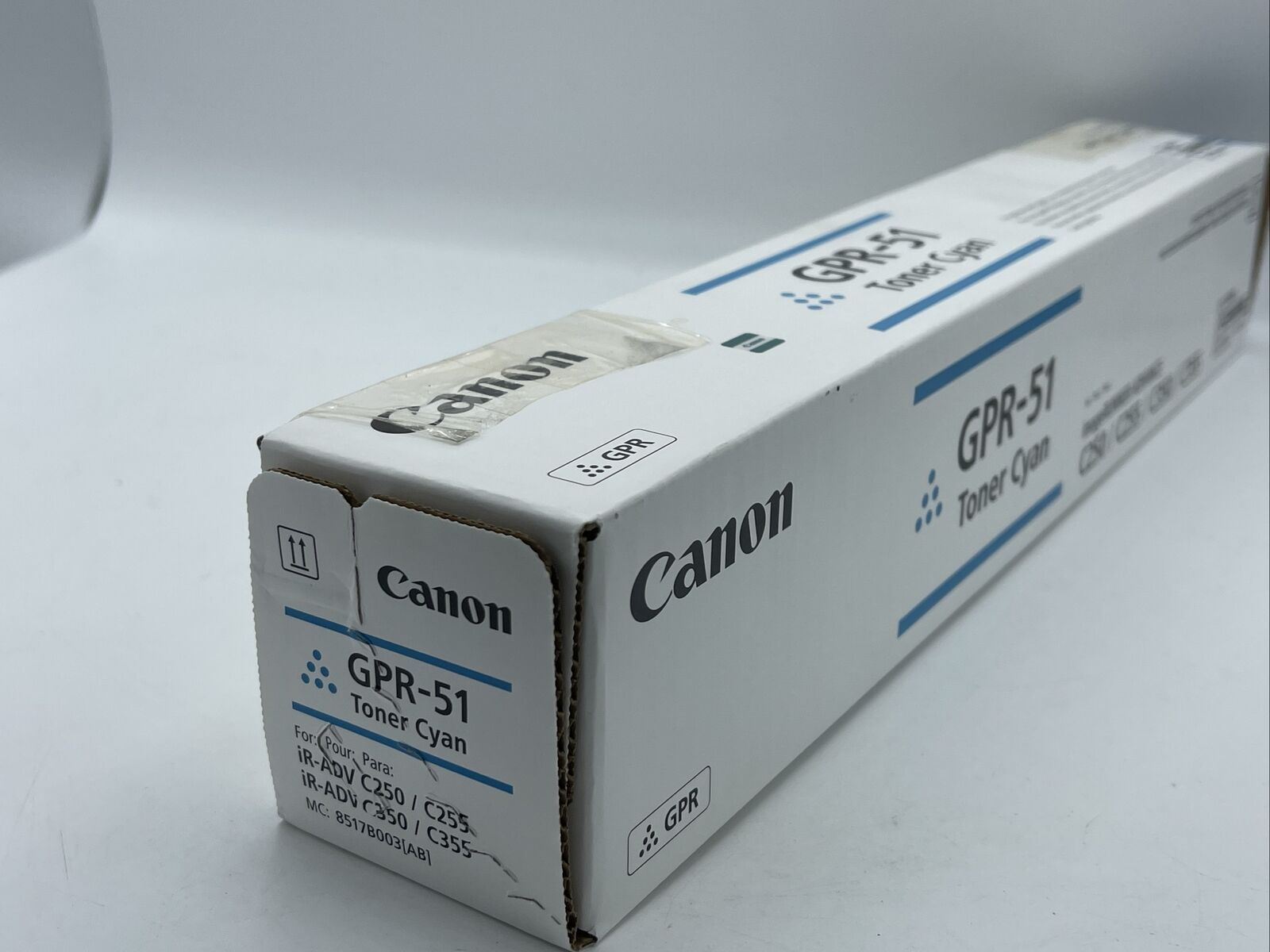 Genuine Canon GPR-51 Cyan Blue Toner Cartridge 817B003