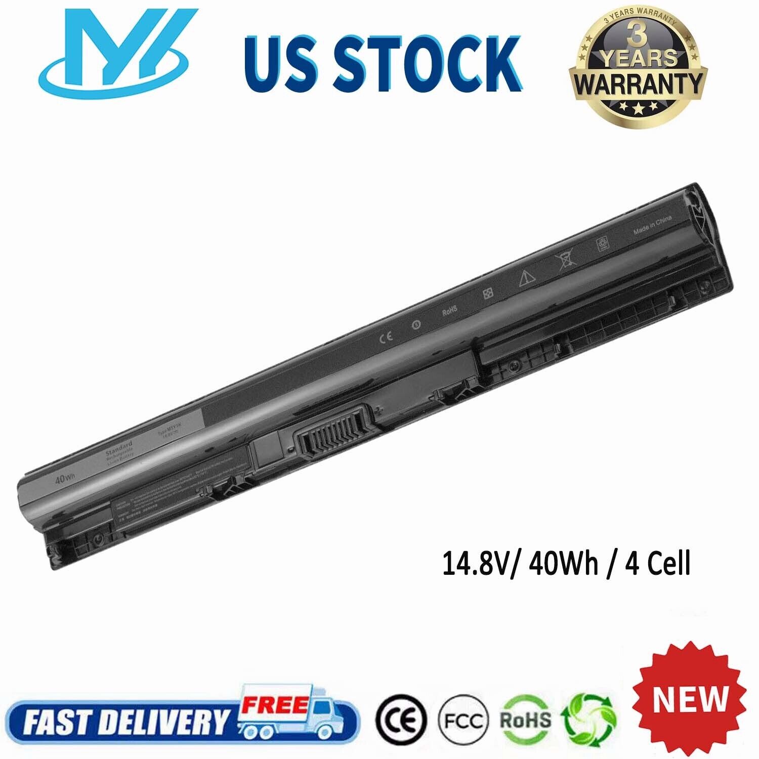 ✅M5Y1K Laptop Battery 40Wh For Dell Inspiron 3451 5451 5551 5555 5558 5559 14.8V