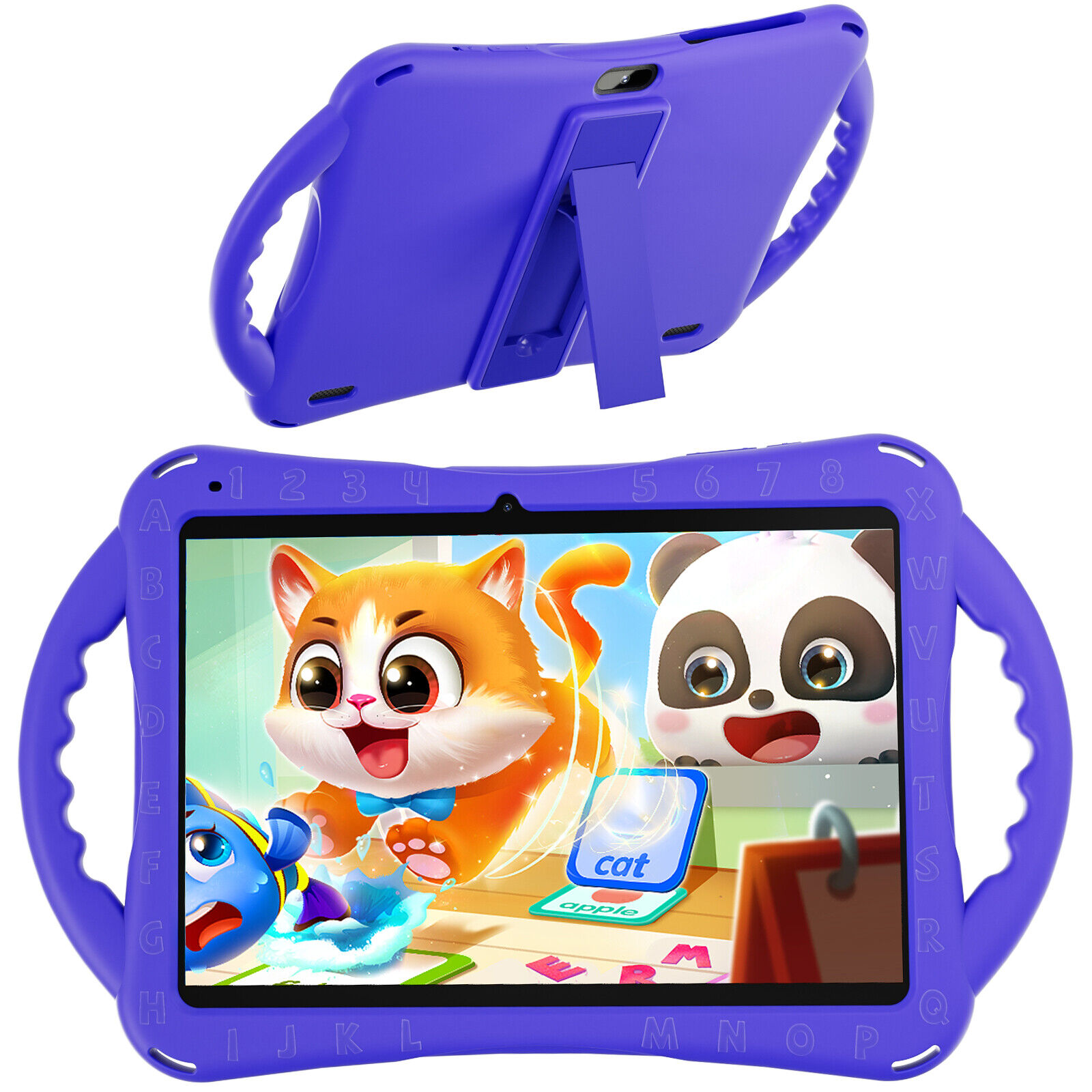 Kids Tablet 10 inch Android 12 for Kids Learning Tablets for Toddler 64GB ROM 