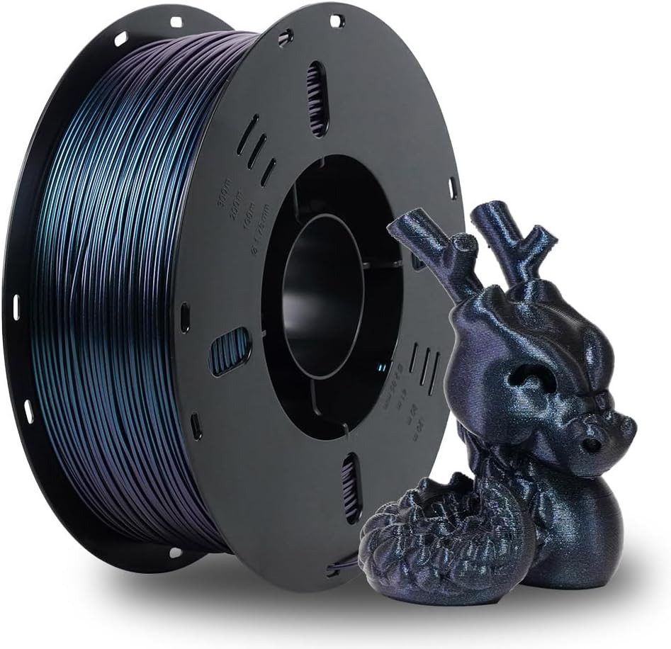 3D Printer Filament Color Changeable PLA Filament 1.75Mm, Burnt Titanium PLA 3D 