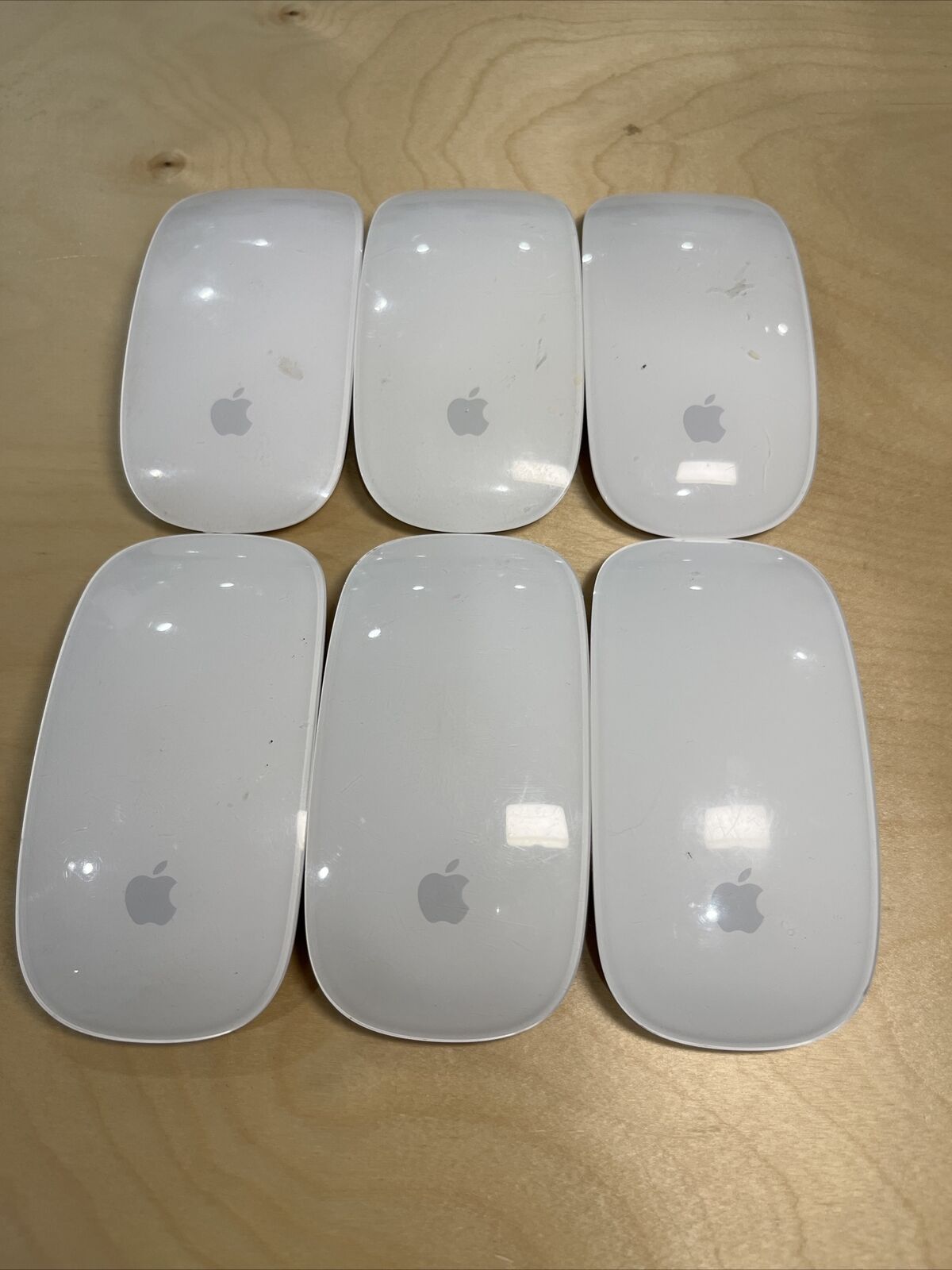 Lot of 6 Apple Magic Mouse A1296 Power Tested Only