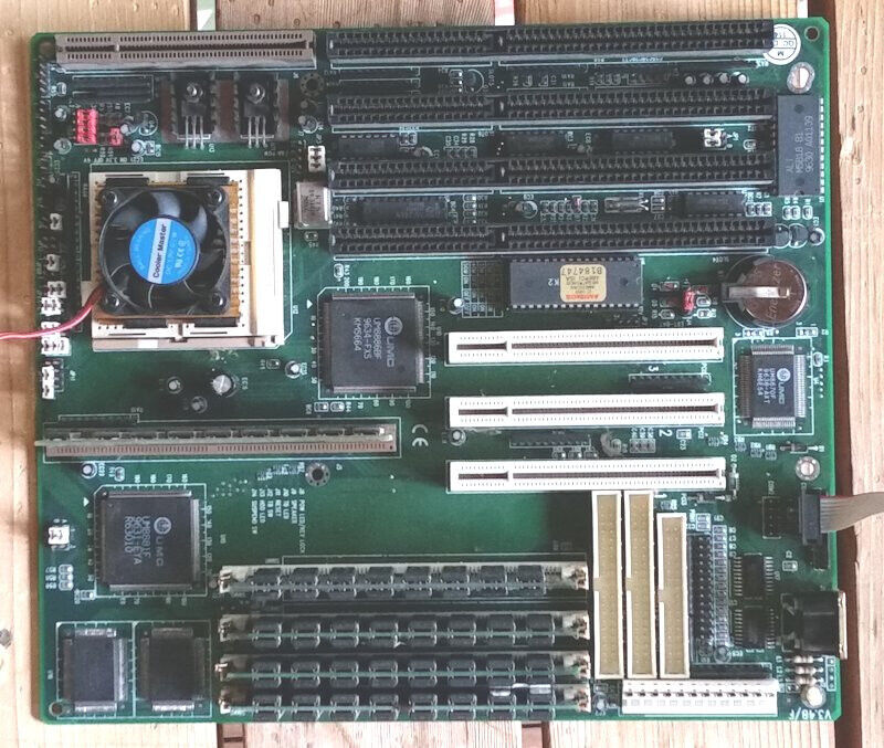 Vintage 486 Soc 3 V3.4B/F CPU AMD5x86 128mb ram, with cables