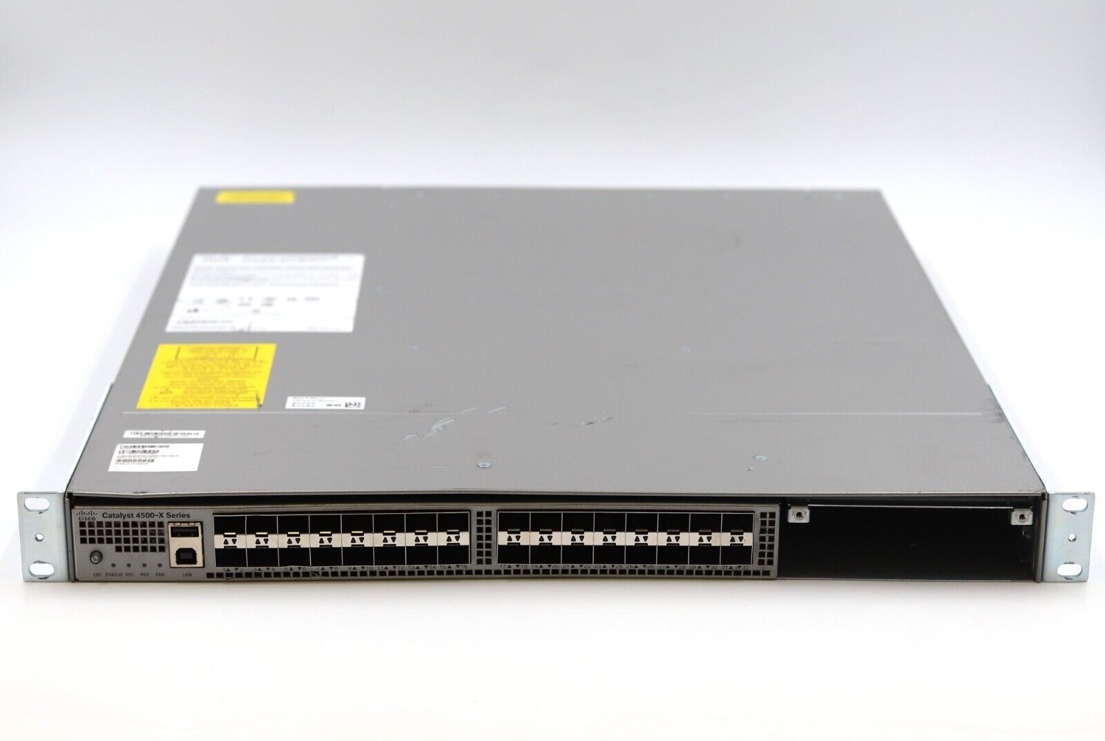 Cisco Catalyst 4500-X 32-Port 10GbE SFP Switch W/Ears P/N: WS-C4500X-32SFP+